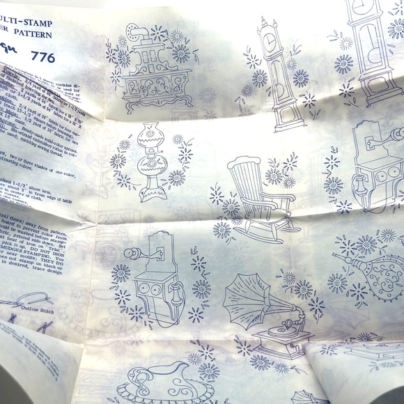 Laura Wheeler Vintage Transfer Pattern Design #776 Home Motifs - Picture 4 of 7